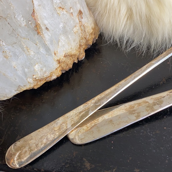 . Vintage Silver Plated Salad Fork & Spoon - Picture 4 of 6